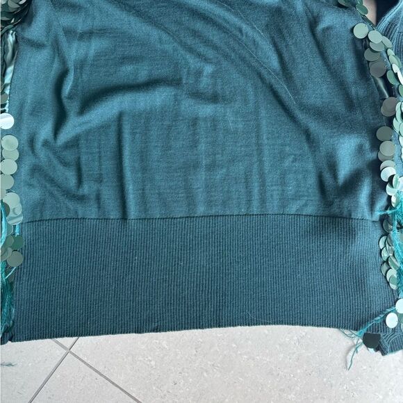 Roberto Cavalli Cardigan with large sequin and feather detail. Size 46 US 10-12 - Picture 9 of 10